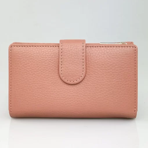 Δερμάτινο Γυναικείο Πορτοφόλι Lavor 1-6019 Ροζ Ανοιχτό