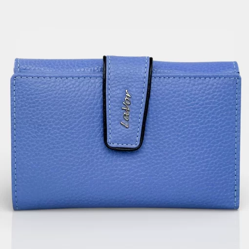 Lavor Δερμάτινο γυναικείο πορτοφόλι 1-6038-Γαλάζιο