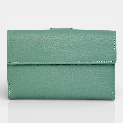 Lavor Δερμάτινο Γυναικείο πορτοφόλι Μεσαίου Μεγέθους 1-6038 Μέντα