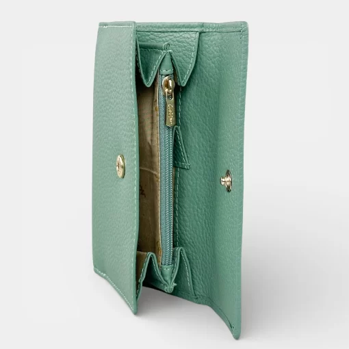 Lavor Δερμάτινο Γυναικείο πορτοφόλι Μεσαίου Μεγέθους 1-6038 Μέντα