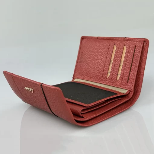 Δερμάτινο Γυναικείο Πορτοφόλι Lavor 1-6071 Τερακότα