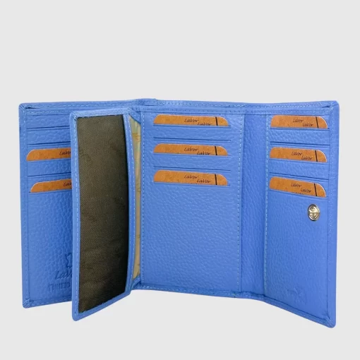 Δερμάτινο Γυναικείο Πορτοφόλι Lavor 1-6156 Μέντα