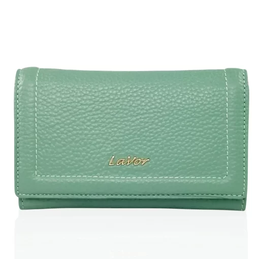 Δερμάτινο Γυναικείο Πορτοφόλι Lavor 1-6156 Γαλάζιο