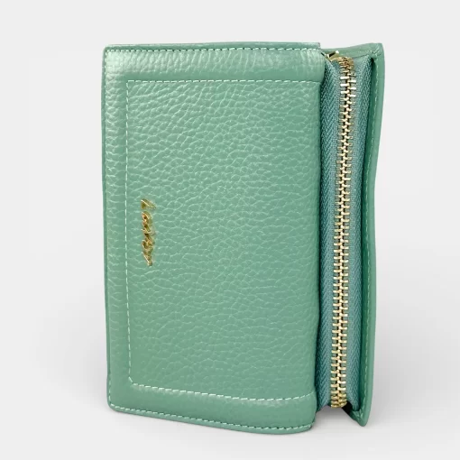 Δερμάτινο Γυναικείο Πορτοφόλι Lavor 1-6156 Γαλάζιο