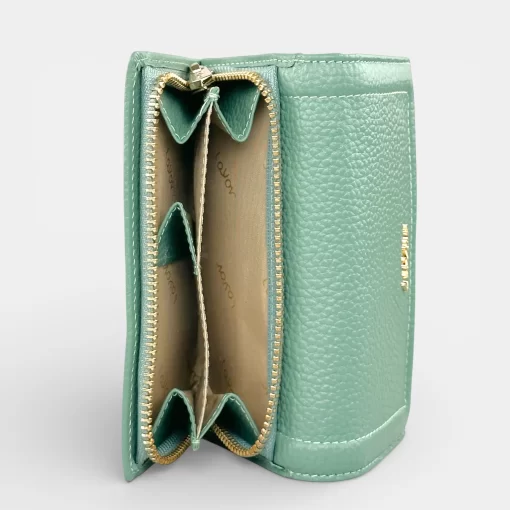 Δερμάτινο Γυναικείο Πορτοφόλι Lavor 1-6156 Γαλάζιο