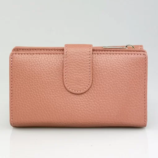 Δερμάτινο Γυναικείο Πορτοφόλι Lavor 1-6158 Ροζ