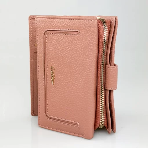 Δερμάτινο Γυναικείο Πορτοφόλι Lavor 1-6158 Ροζ