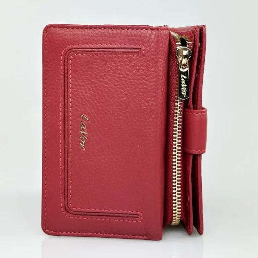 Δερμάτινο Γυναικείο Πορτοφόλι Lavor 1-6158 Κόκκινο