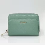 Δερμάτινο γυναικείο πορτοφόλι Lavor 1-6166 μέντα με RFID