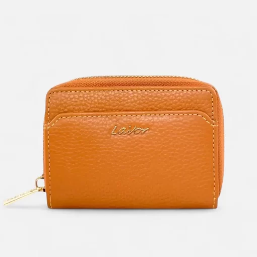 Δερμάτινο Γυναικείο Πορτοφόλι Lavor Μικρού Μεγέθους με RFID Προστασία 1-6165 Ταμπα