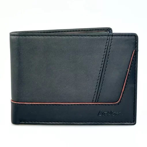 Δερμάτινο αντρικό πορτοφόλι Lavor 1-6170 Μαύρο