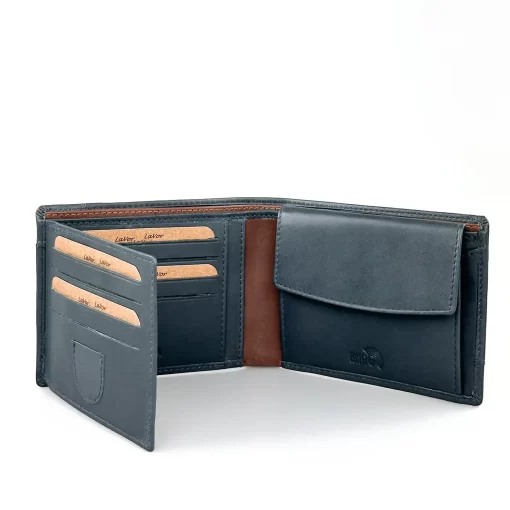 Δερμάτινο αντρικό πορτοφόλι Lavor 1-6170 Μπλε