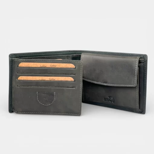 Δερμάτινο αντρικό πορτοφόλι Lavor 1-6173 Μαύρο