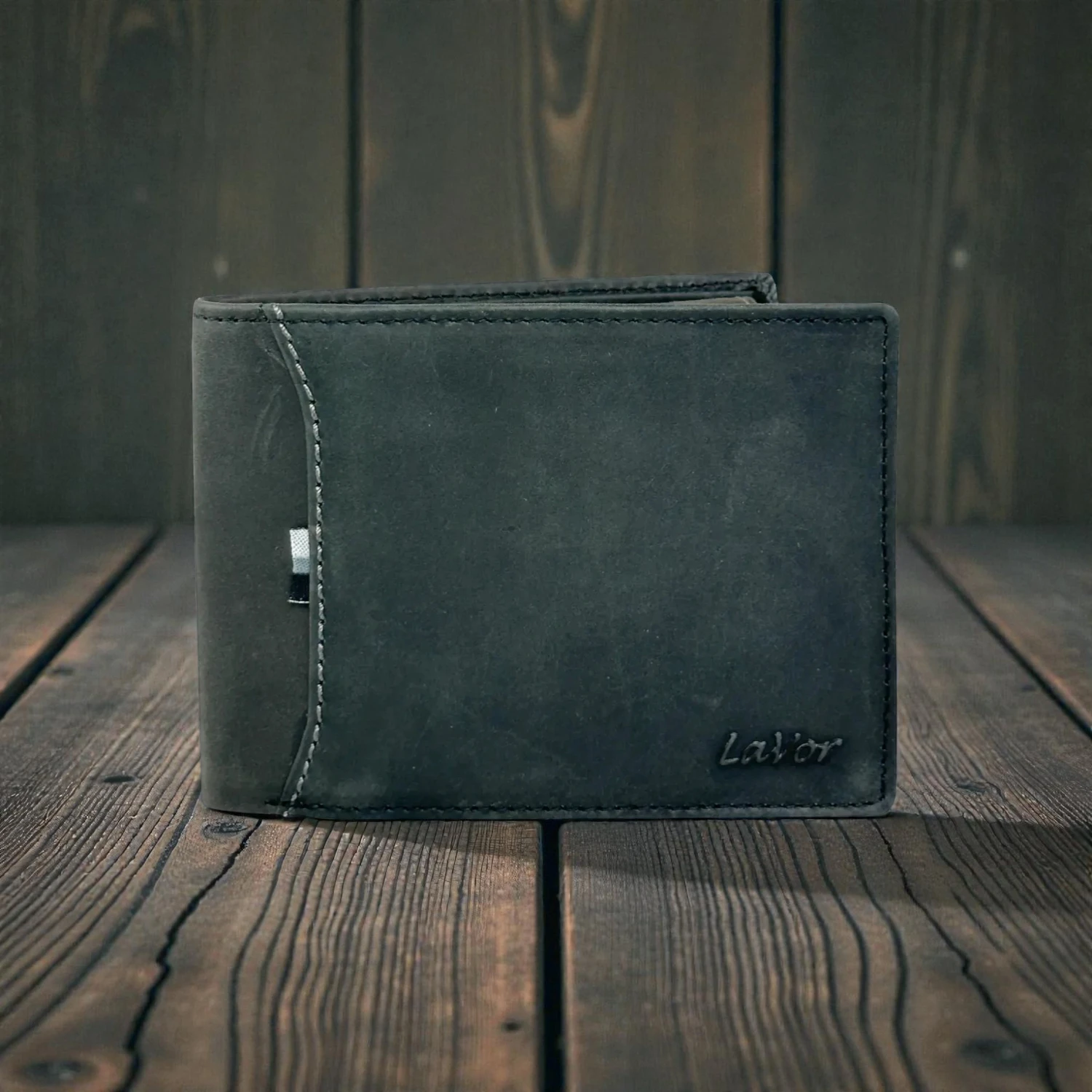 Δερμάτινο ανδρικό πορτοφόλι Lavor 1-6173 μαύρο με RFID