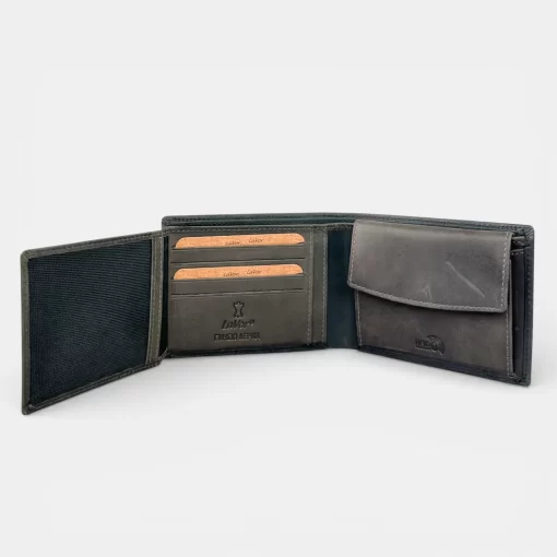 Δερμάτινο αντρικό πορτοφόλι Lavor 1-6173 Μαύρο