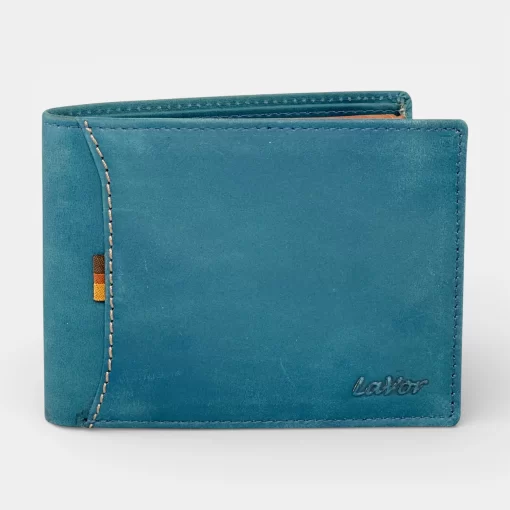 Δερμάτινο αντρικό πορτοφόλι Lavor 1-6173 Μπλε