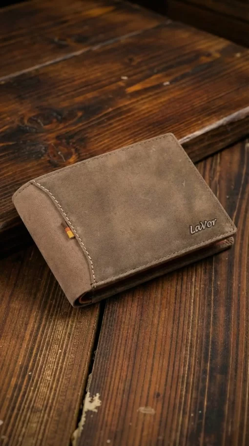 Δερμάτινο αντρικό πορτοφόλι Lavor 1-6173 Καφέ