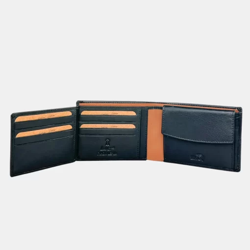 Δερμάτινο αντρικό πορτοφόλι Lavor 1-6178 Μαύρο