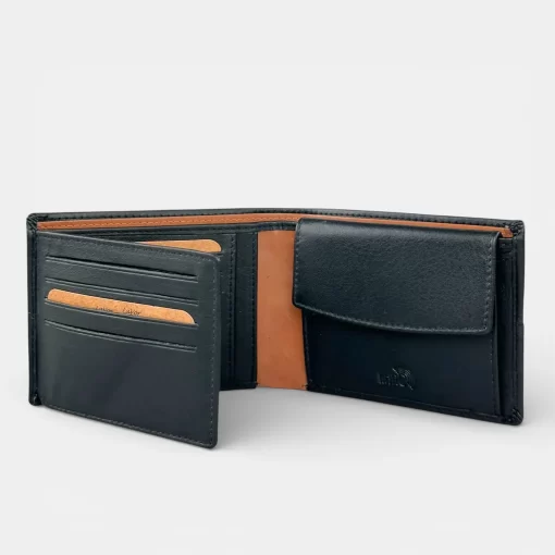 Δερμάτινο αντρικό πορτοφόλι Lavor 1-6178 Μαύρο