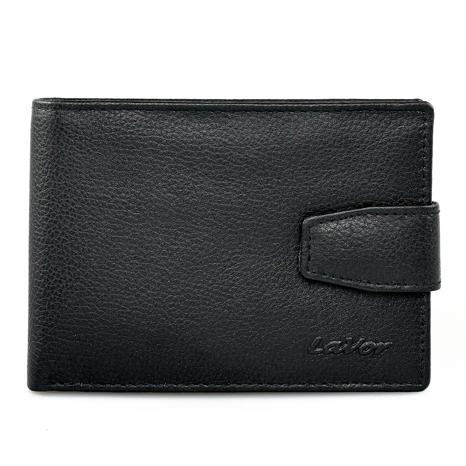 Αντρικό πορτοφόλι Lavor 1-7017 Μαύρο δερμάτινο