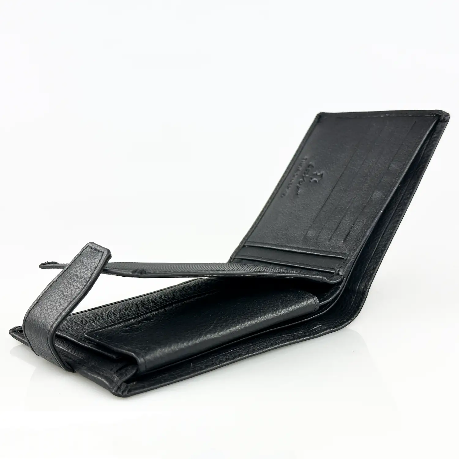 Αντρικό πορτοφόλι Lavor 1-7017 Μαύρο δερμάτινο