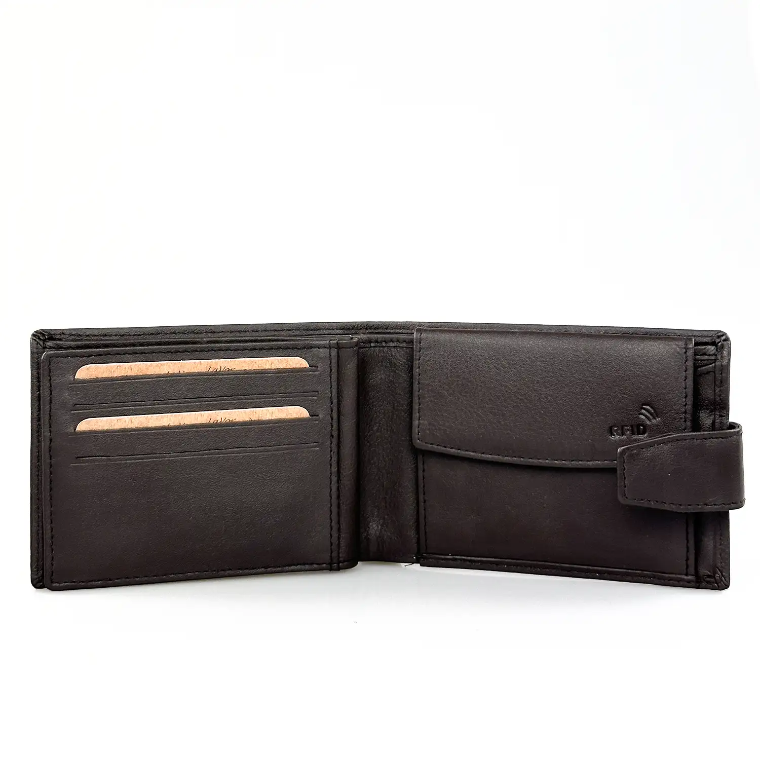 Αντρικό πορτοφόλι Lavor 1-7017 Καφέ δερμάτινο