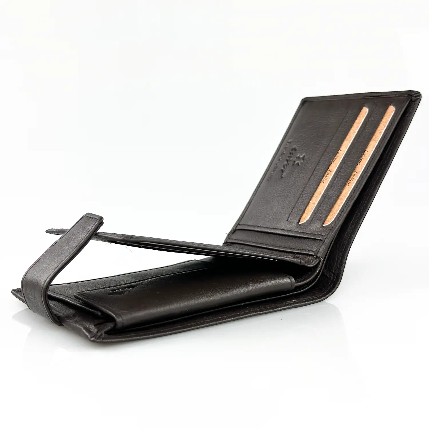 Αντρικό πορτοφόλι Lavor 1-7017 Καφέ δερμάτινο