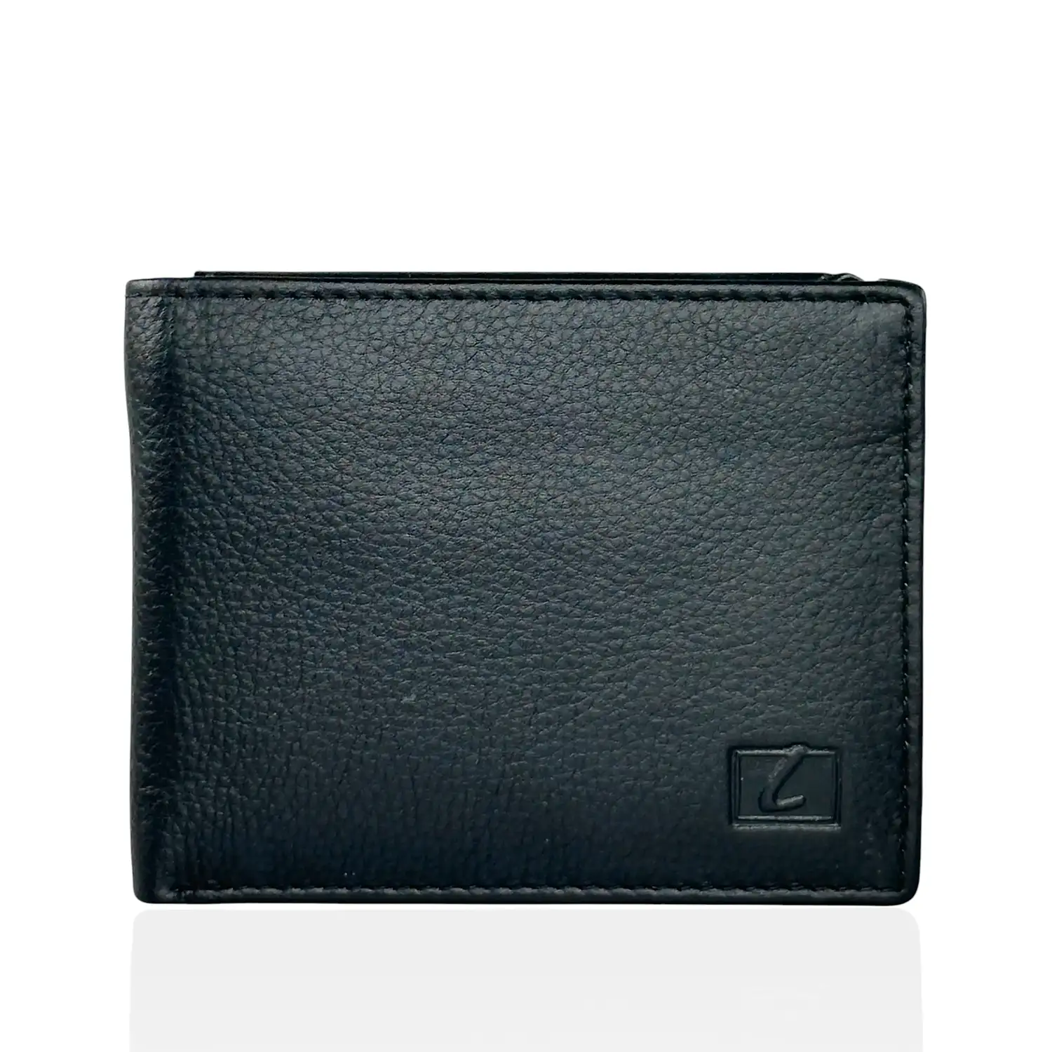 Αντρικό μικρό δερμάτινο πορτοφόλι Lavor 1-7130 Μαύρο