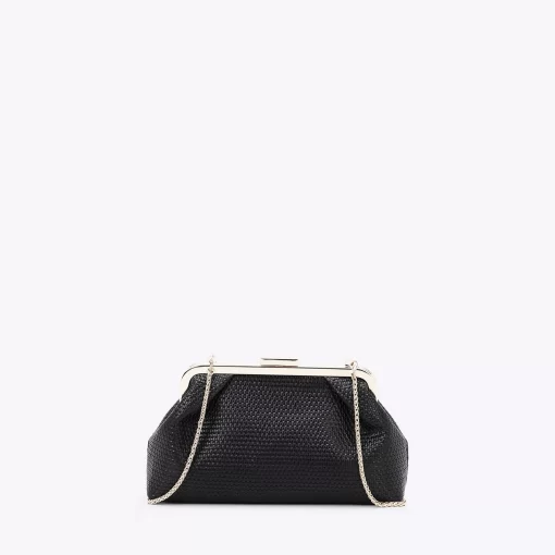 Axel Τσάντα αμπιγέ με μεταλλικό κούμπωμα 1005-1416 Μαύρο