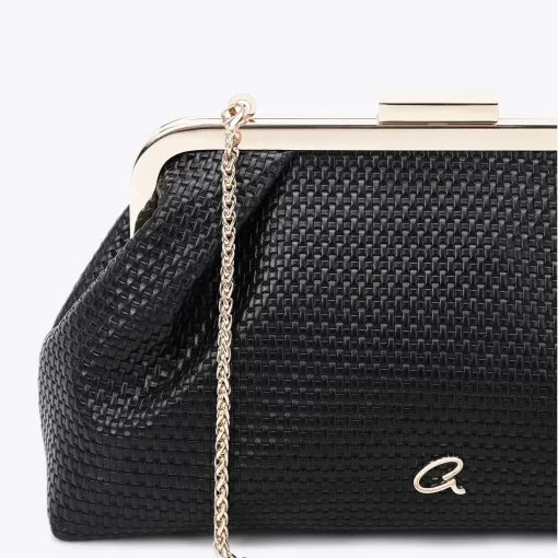 Axel Τσάντα αμπιγέ με μεταλλικό κούμπωμα 1005-1416 Μαύρο