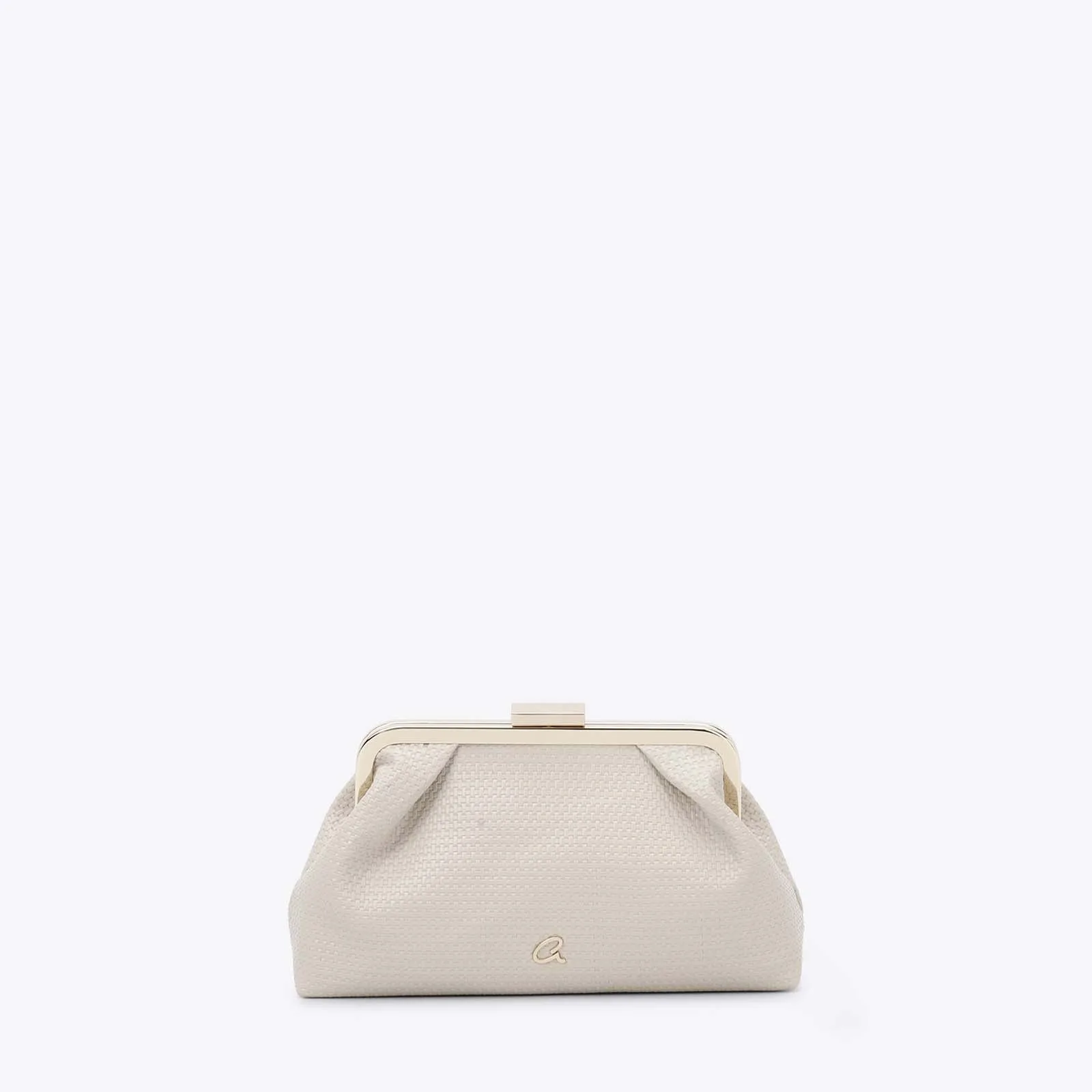 Axel εκρού αμπιγέ τσάντα με μεταλλικό κούμπωμα και αλυσίδα