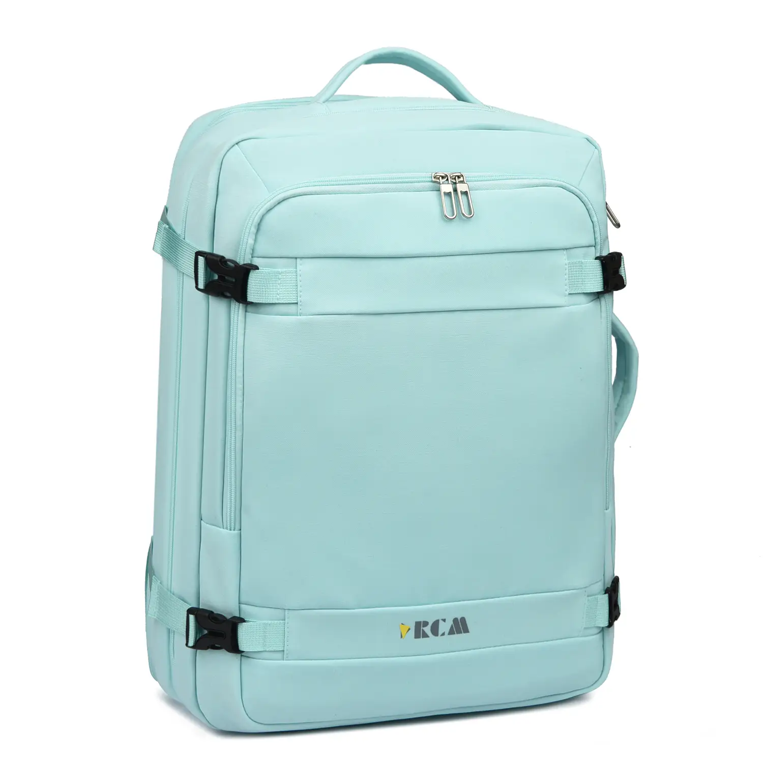 Σακίδιο πλάτης καμπίνας RCM 1005L 36x25x50cm — μπροστινή πλαϊνή όψη με εξωτερικές τσέπες και λογότυπο RCM