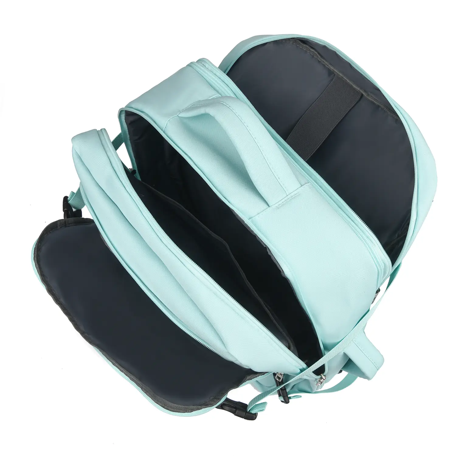 Σακίδιο πλάτης καμπίνας RCM 1005L 36x25x50cm — μπροστινή πλαϊνή όψη με εξωτερικές τσέπες και λογότυπο RCM