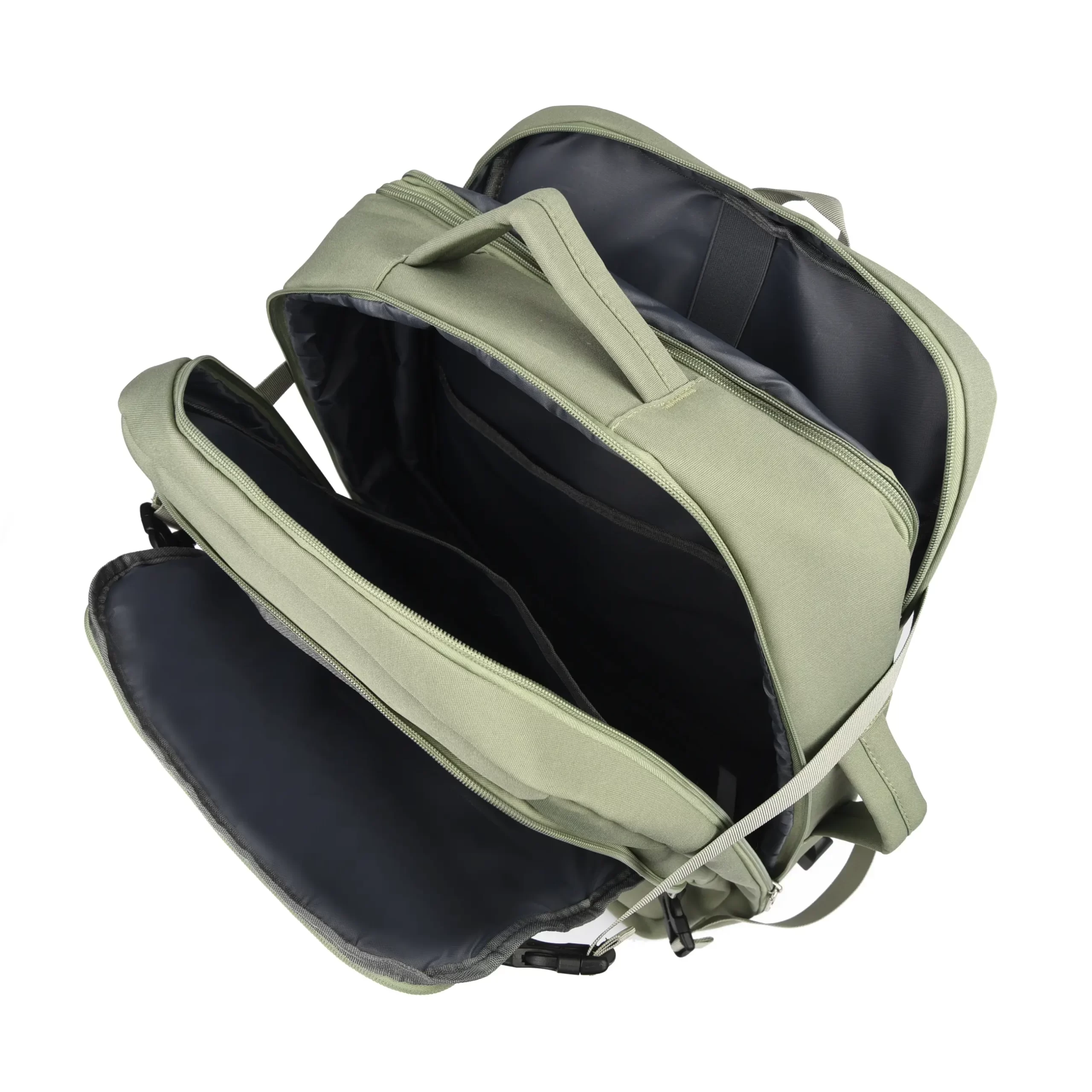 Σακίδιο πλάτης underseat RCM 1005S 30x25x40cm — μπροστινή πλαϊνή όψη με εξωτερικές τσέπες και λογότυπο RCM