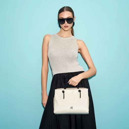 Γυναικεία Τσάντα Χειρός Axel Accessories 1010-3604 Εκρού