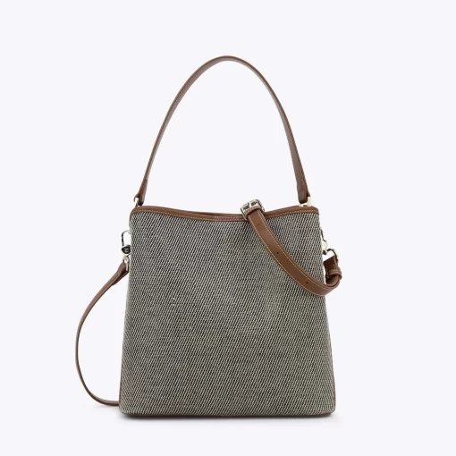 Axel Τσάντα ώμου με όψη ψάθας 1010-3617 Μαύρο