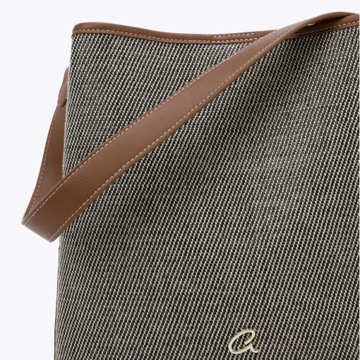 Axel Τσάντα ώμου με όψη ψάθας 1010-3617 Μαύρο