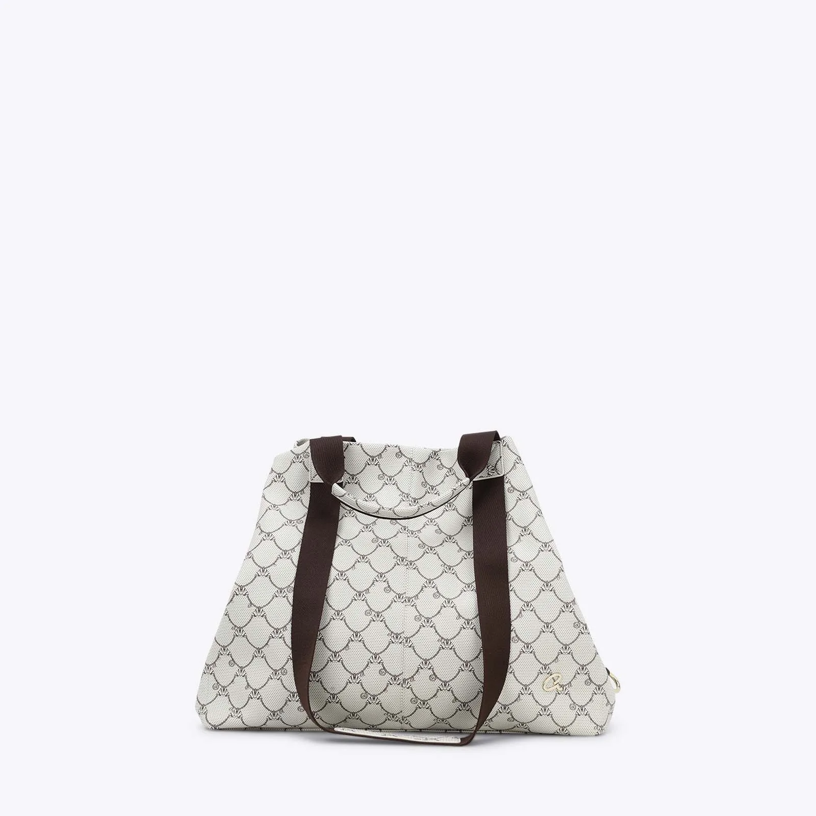 Axel εκρού γυναικεία τσάντα χειρός 1010-3636 με πεταλούδες