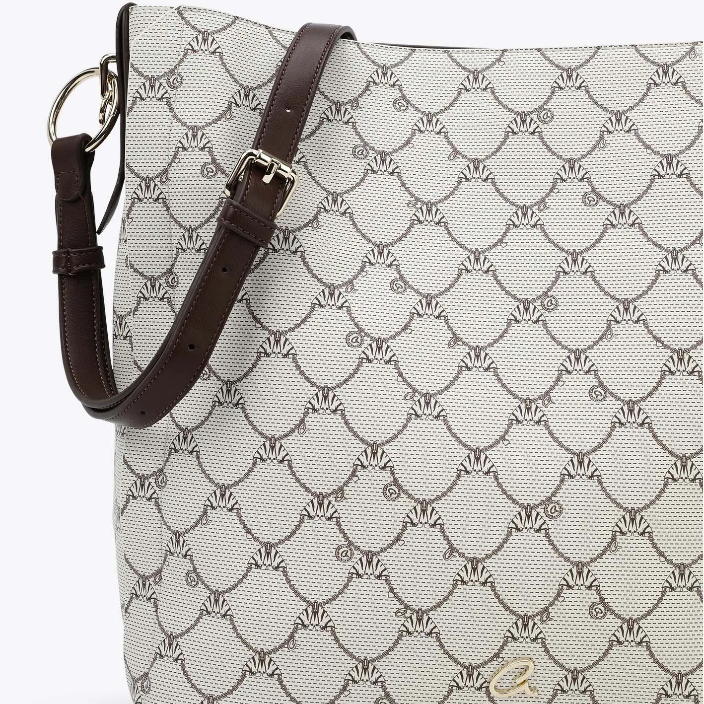 Axel εκρού γυναικεία τσάντα ώμου 1010-3637 με πεταλούδες