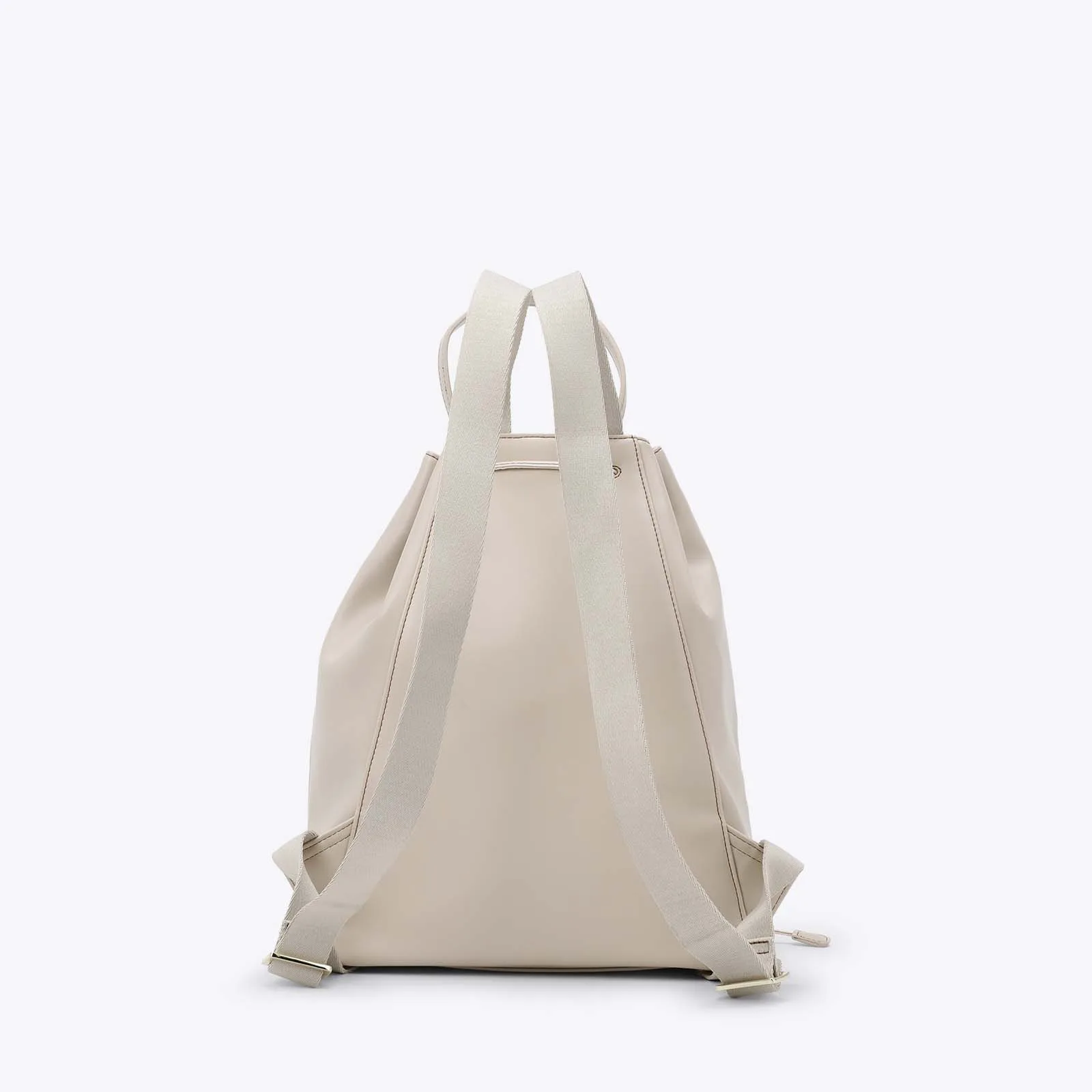 Axel εκρού γυναικεία τσάντα πλάτης 1023-0599 με χρυσές λεπτομέρειες