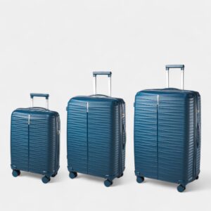 Paulter Set 3 Σκληρών Βαλιτσών από Πολυπροπυλένιο με Επέκταση 55εκ.+66εκ.+76εκ 1025-SET Μπλε