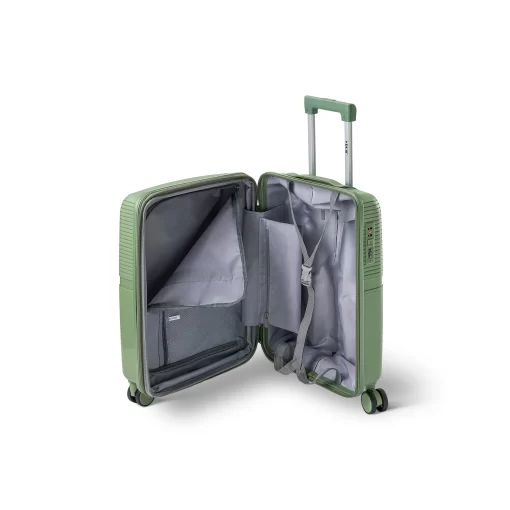 Βαλίτσα Ταξιδίου Καμπίνας Πολυπροπυλένιο με 4 Ρόδες Ύψους 55εκ RCM 1092 Πράσινο