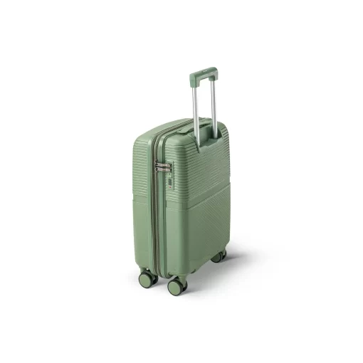Βαλίτσα Ταξιδίου Καμπίνας Πολυπροπυλένιο με 4 Ρόδες Ύψους 55εκ RCM 1092 Πράσινο