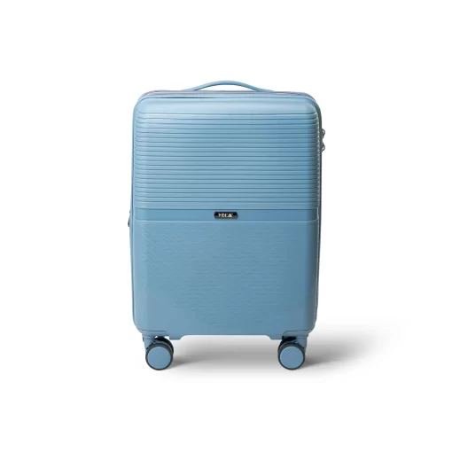 Βαλίτσα Ταξιδίου Καμπίνας Πολυπροπυλένιο με 4 Ρόδες Ύψους 55εκ RCM 1092 Μπλε Ανοιχτό