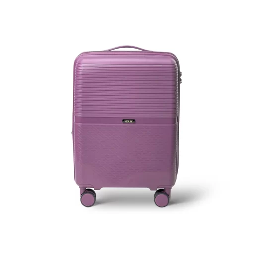 Βαλίτσα Ταξιδίου Καμπίνας Πολυπροπυλένιο με 4 Ρόδες Ύψους 55εκ RCM 1092 Μώβ