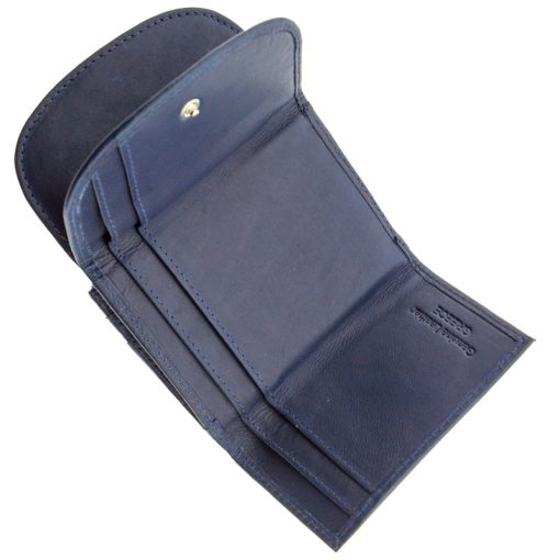 Forest Δερμάτινο Unisex  Πορτοφόλι Μικρού Μεγέθους F1193 Μπλε