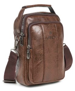 Τσάντα Ώμου Ανδρική   Verde 13-0097-DARK BROWN