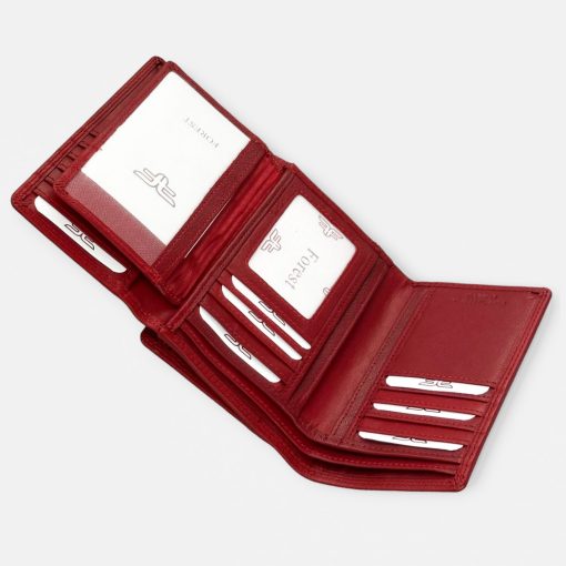 Γυναικείο Δερμάτινο Πορτοφόλι Forest F1412 Κόκκινο