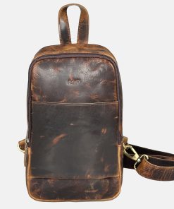 RCM Δερμάτινη Τσάντα στήθους Body bag RCM145-Ταμπα