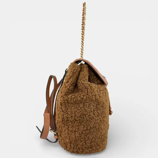 Verde Γυναικεία Τσάντα Πλάτης 16-5268-Καφέ